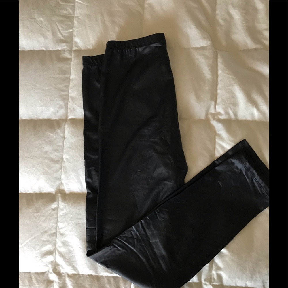 Faux leather leggings